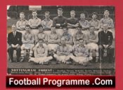 Nottingham Forest Football Club Multi Autographed Team Picture 1956