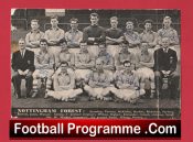Nottingham Forest Football Club Multi Autographed Team Picture 1956