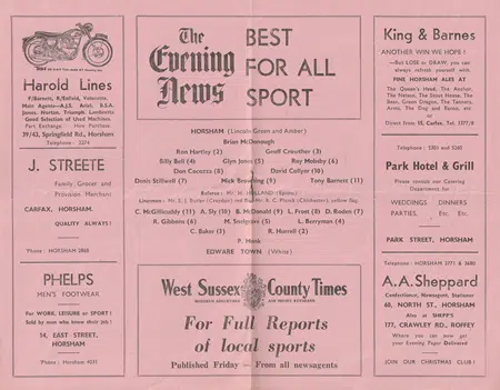 Horsham v Edgeware Town 1961 - Image 3