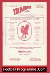 South Liverpool v Wigan Athletic 1974