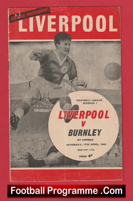 Liverpool v Burnley 1965 - 1960s - Image 2