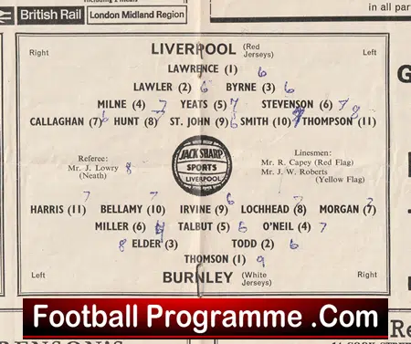 Liverpool v Burnley 1965 - 1960s - Image 3