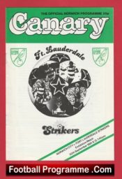 Norwich City v Fort Lauderdale Strikers 1981 – USA Football Team