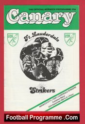 Norwich City v Fort Lauderdale Strikers 1981 – USA Football Team