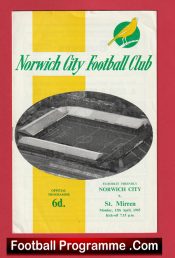 Norwich City v St Mirren 1965 – Friendly