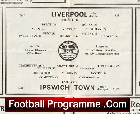 Liverpool v Ipswich Town 1962 - Image 3
