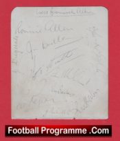 West Bromwich Albion Football Club Multi Signed Football Team 1955