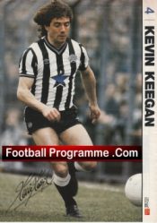 Newcastle United Kevin Keegan Autograph Signed Picture 1980s
