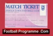Ipswich Town v Manchester United 1993 – Football Ticket