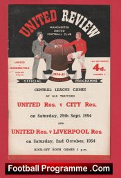 Manchester United v Huddersfield Town 1954 – Man Utd