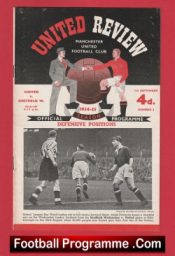 Manchester United v Sheffield Wednesday 1954 – Man Utd 50s