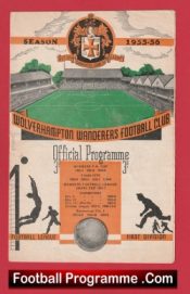 Wolves Woverhampton v Manchester United 1956 – Man Utd 1950s