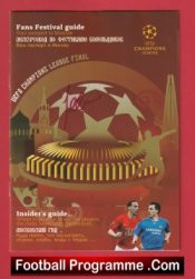 Manchester United v Chelsea 2008 – European Cup Final Guide Signed