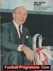 Manchester United Matt Busby Autograph Signed Picture Man Utd