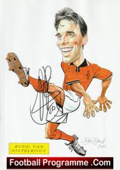 Manchester United Ruud Van Nistelrooy Autograph Signed Picture Man Utd