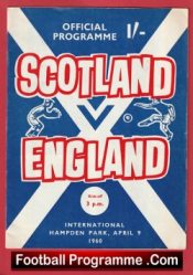 Scotland v England 1960 + Bobby Charlton – Denis Law
