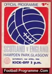 Scotland v England 1966 + Bobby Charlton – Denis Law