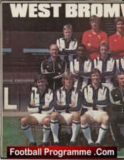 West Bromwich Albion Football Club Multi Autographed Signed Poster 1970s