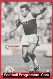 Everton Peter Reid Autograph Signed Picture 1980s