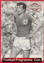 West Ham United Trevor Brooking Signed Picture 1980’s
