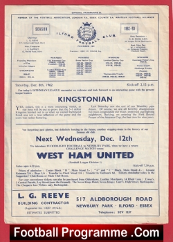  Wycombe Wanderers v Kingstonian 1959 Football Programme .COM Football Programmes Memorabilia