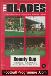 Sheffield United v Sheffield Wednesday 1976 – County Cup Match