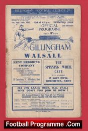 Gillingham v Walsall 1950 – 1950s