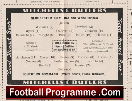 Gloucester City v Southern Command 1952 - Floodlights - Image 3