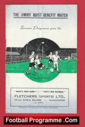 Jimmy Buist Testimonial Gloucester City 1953 – Multi Signed Autographed