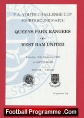Queens Park Rangers v West Ham United 1996 – Youth Cup