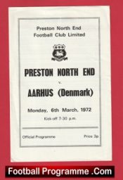 Preston North End v Aarhus 1972 – Denmark