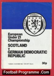 Scotland v Germany 1982 – Under 21 Championship