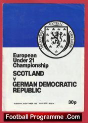 Scotland v Germany 1982 – Under 21 Championship