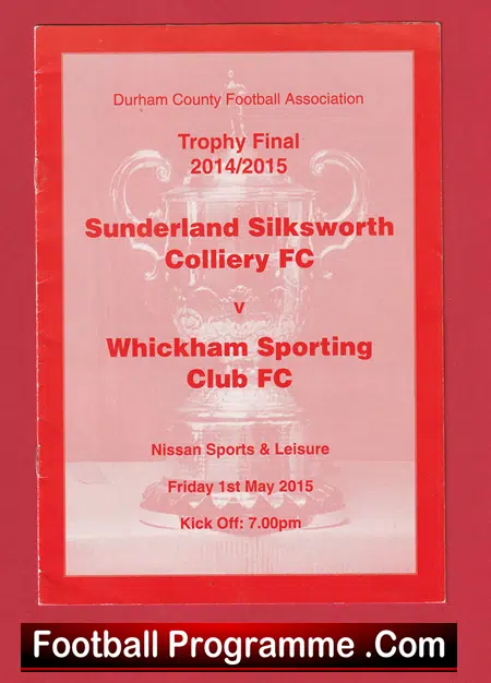 Sunderland Silksworth Colliery v Whickham Sporting Club 2015 - Durham - Image 2