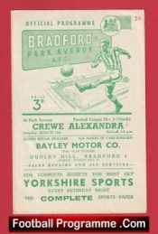 Bradford Park Avenue v Crewe Alexandra 1958