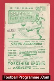 Bradford Park Avenue v Crewe Alexandra 1956