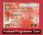 Liverpool v Manchester United 2007 – Youth Cup Final Ticket