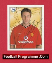 Manchester United Ronny Johnson Man Utd Signed Football Card Autographed
