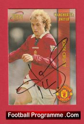 Manchester United Jordi Cruyff Man Utd Signed Football Card Autographed