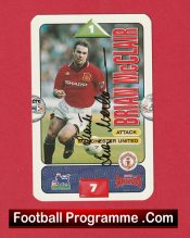 Manchester United Brian McClair Man Utd Signed Football Card Autographed