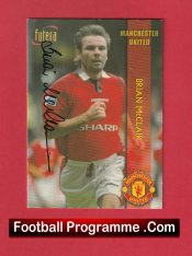 Manchester United Brian McClair Man Utd Signed Football Card Autograph
