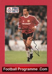 Manchester United Clayton Blackmore Man Utd Signed Football Card Autographed