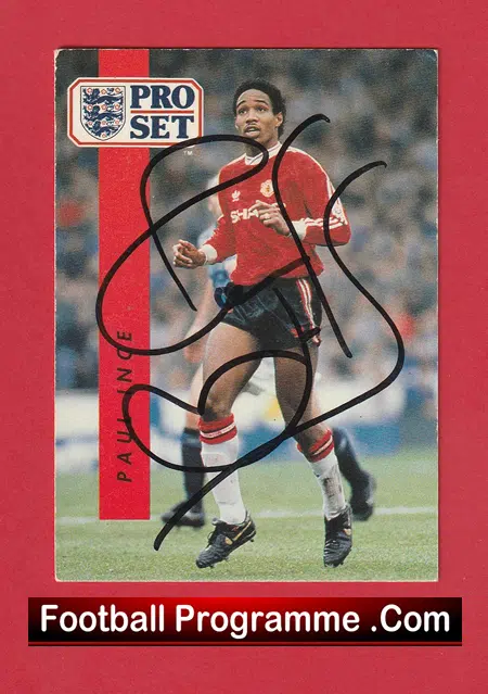Manchester United Paul Ince Man Utd Signed Football Card Autographed - Image 2