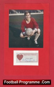 Manchester United England Bobby Charlton Autograph Signed Variety Club