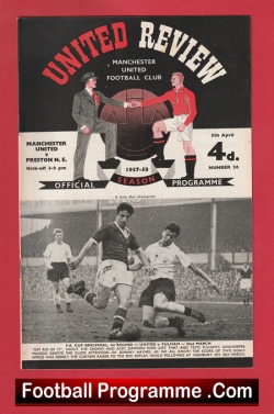  Manchester United v Birmingham City 1958 - Munich Season Football Programme .COM Football Programmes Memorabilia