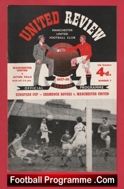  Manchester United v Burnley 1957 - Munich Season Football Programme .COM Football Programmes Memorabilia