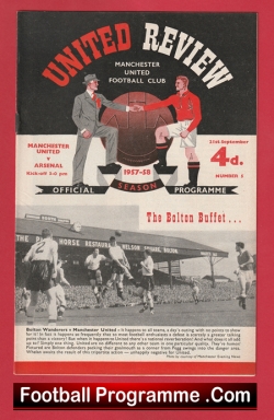  Manchester United v Aston Villa 1957 - Munich Season Football Programme .COM Football Programmes Memorabilia