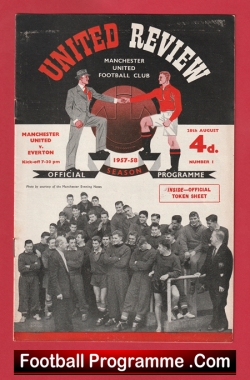  Manchester United v Manchester City 1956 Football Programme .COM Football Programmes Memorabilia