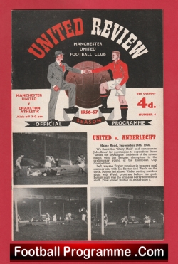  Manchester United v Manchester City 1956 Football Programme .COM Football Programmes Memorabilia