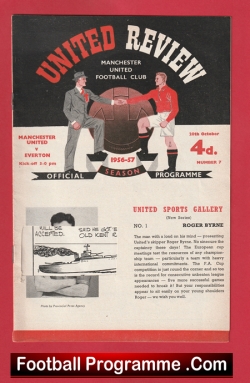  Manchester United v Charlton Athletic 1956 Football Programme .COM Football Programmes Memorabilia